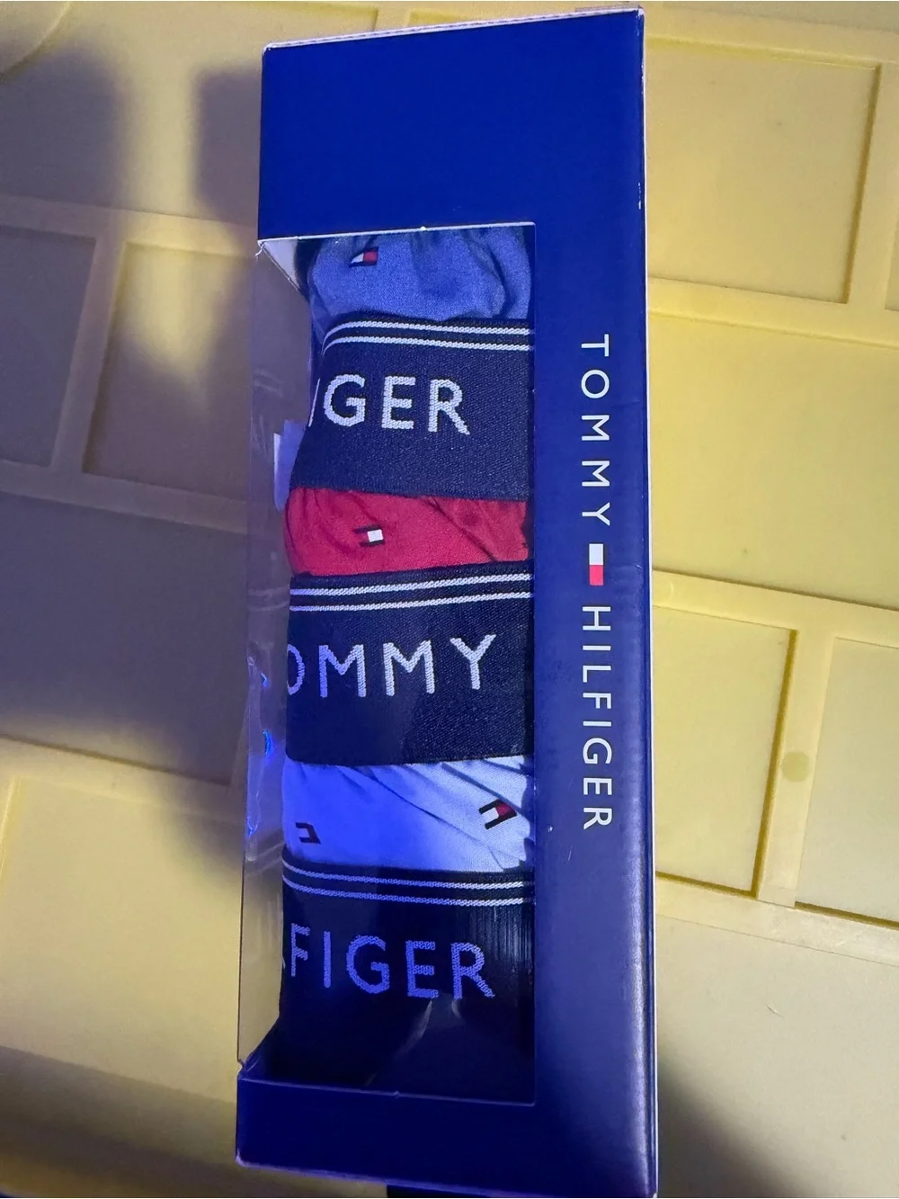 Tommy Hilfiger 4-Pack Boxers in Navy, Red, Light Blue & White